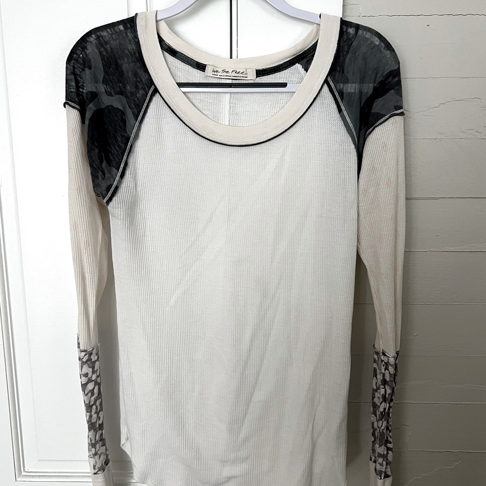 Free people waffle shirt